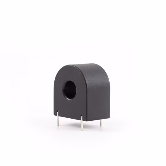 Mini transformador de corrente de precisão com relação de corrente 50A/20mA, tipo CT, montagem em PCB